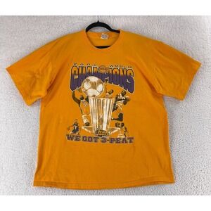 Kobe Bryant VTG LA Lakers 2002 NBA XL Champion T-Shirt NBA Finals 3-PEAT Cotton